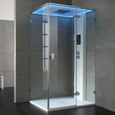 AWT Dampfdusche LD107F15 weiß matt 120x90 rechts